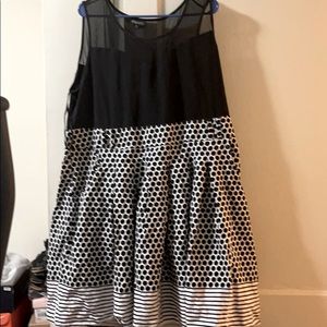 Black and white sun dress